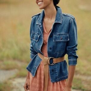 ANTHROPOLOGIE DEAR JOHN DENIM JACKET XL